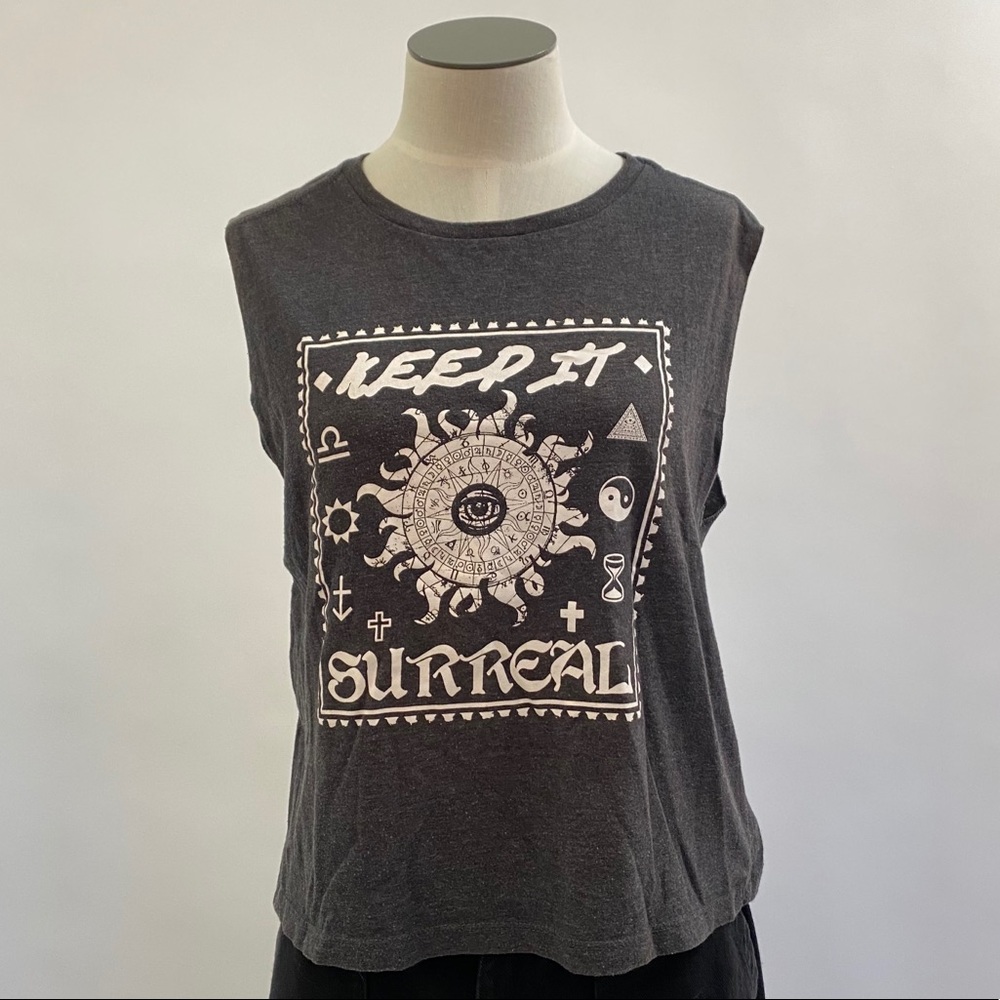 Graphic Tank Top- Wet Seal